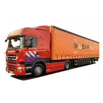 Scania 09 Highline Aerop., Gardinen-Koffersattelzug, Brandweer / USAR, Feuerwehr