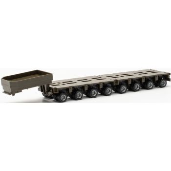 Goldhofer THP-SL Auflieger, 8achsig, oliv