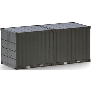 10ft Container, Bundeswehr, bronzegrün, unbedruckt, 2 Stück
