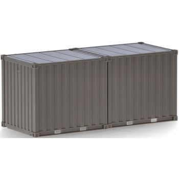 10ft Container, Heer, braungrau, unbedruckt, 2 Stück, Österreich