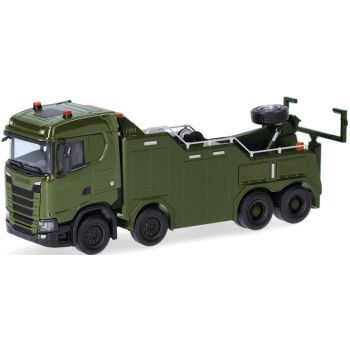 Scania CS 20 ND Empl Bison Bergefahrzeug, Luxemburger Armee, Militär Luxemburg, oliv