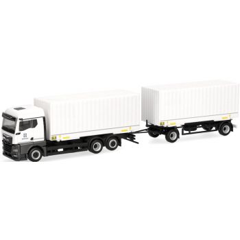 MAN TGX GM Wechselkoffer-Hängerzug, Bundeswehr Fahrschule, weiß