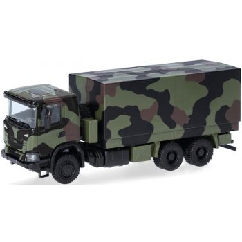Scania XT17 Pritschen/Planen LKW 6x6, Bundeswehr in Tarnlackierung