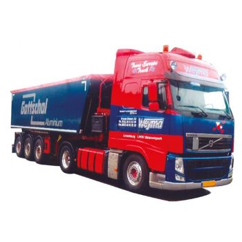 Volvo 08 XL/Aerop., Eckmulden-Kippsattelzug, Weyma / Gottscholl