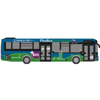 MAN Lions Intercity LE, Omnibus DB Weser-Ems-Bus - PlusBus OstFriesland, Deutsche Bundesbahn - Bahnedition, Niedersachsen