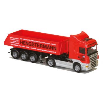 Scania '09 Highl./Aerop., Eckmulden-Kippsattelzug, Hengstermann