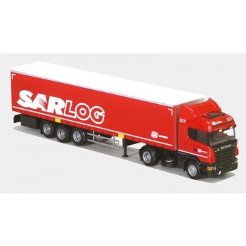 Scania '09 Highl./Aerop., Gardinen-Koffersattelzug, Arcese SAR LOG