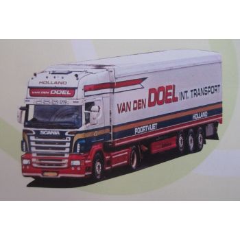 Scania '09 Topl./Aerop., Kühl-Koffersattelzug, Van den Doel, Int.Transporte, NL