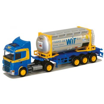 Scania '09 Highl./Aerop., Swapbody-Sattelzug, Frans de Wit