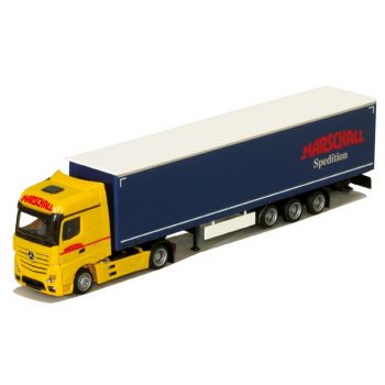 Mercedes-Benz Actros 2, Big./Aerop., Mega-Koffersattelzug, Spedition Marschall
