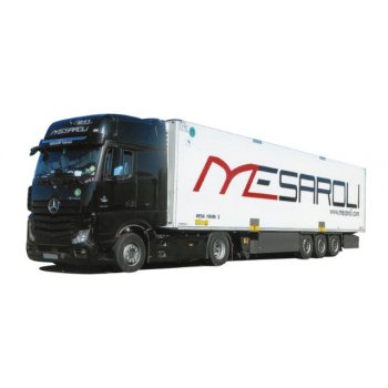 Mercedes-Benz Actros2 Giga/Aerop., Kühl-Koffersattelzug, Mesaroli