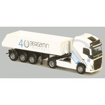 Volvo 12 XL/Aerop., Eckmulden-Kippsattelzug, Bergamin Transporti - 40 1978-2018