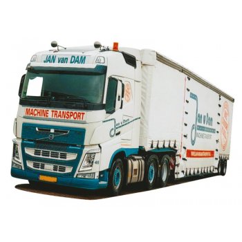 Volvo '12 XL/Aerop., Tiefbett-Sattelzug, Jan von Dam