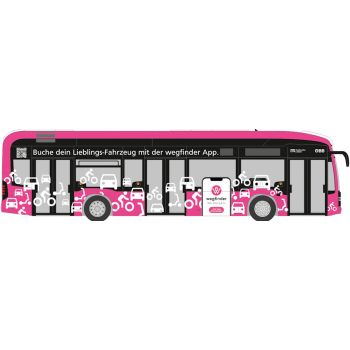 Mercedes-Benz eCitaro, Omnibus Stadtwerke Leoben - wegfinder - Buche dein Lieblings-Fahrzeug mit der wegfinder App. - Österreich