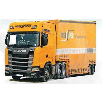 Scania S/Aerop., Tiefbett-Sattelzug, Fried Sped, Ummendorf