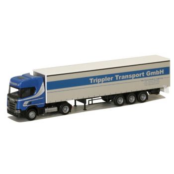Scania SR / Aerop., Gardinen-Koffersattelzug, Trippler Transport GmbH, Dillenburg