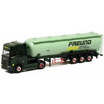 Scania SR/Aerop., Kippsilo-Sattelzug, Freund Specialists in Bulk Transprt, Spedition Freund - Kerpen