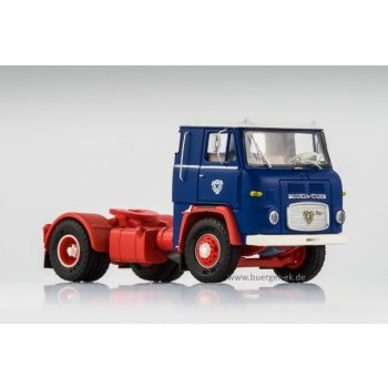 Scania LB 7635, blau/rot, lange Kabine mit Eckfenster