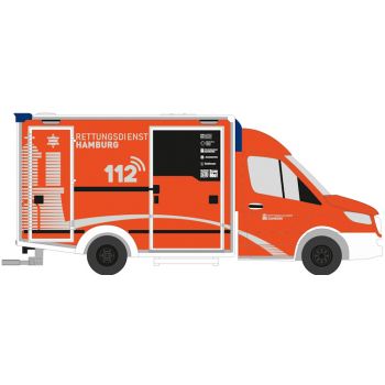Mercedes-Benz Sprinter Wietmarscher Ambulanzfahrzeug Design RTW 18, Rettungsdienst Hamburg - Johanniter Hamburg