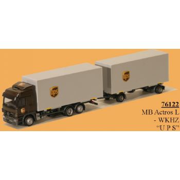 Mercedes-Benz Actros L, Wechselkoffer-Hängerzug, UPS