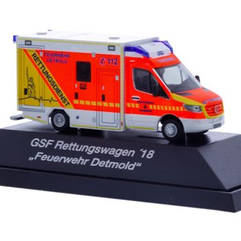 Mercedes-Benz Sprinter, GSF RTW 18, Feuerwehr Rettungsdienst  Detmold, Nordrhein-Westfalen