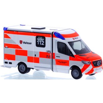 Mercedes-Benz Sprinter System Strobel RTW 18, Malteser Neckar - Alb, zuständig für die Landkreise: Essllingen,Reutlingen,Tübingen und Zollernalbkreis