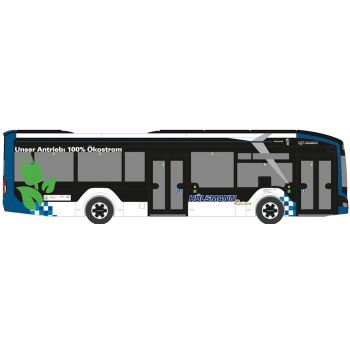 MAN Lions City 12 E, Omnibus Hülsmann Reisen - Unser Antrieb 100% Ökostrom, Varel - Niedersachsen