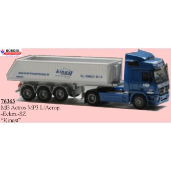 Mercedes-Benz Actros MP3 L/Aerop., Eckmulden-Kippsattelzug, Kinast, Haldensleben - Sachsen-Anhalt