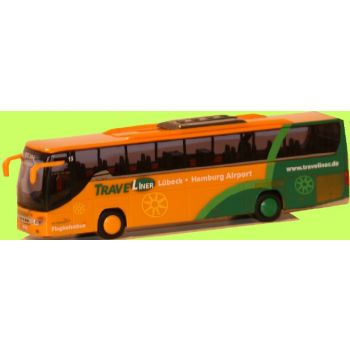 Setra S 415 GT-HD Omnibus, Autokraft Traveliner Lübeck Hamburg Airport, www.traveliner.de - Kfz-Kennzeichen KI-YY 15 - Nr.15, Frontscheibe ohne Druck!