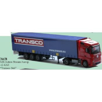 Mercedes-Benz Actros Stream./Aerop., Gardinen-Koffersattelzug, TRANCSO Süd, Singen - Baden-Württemberg