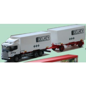 Scania 4 Wechselkofferhängerzug, DELHEY Logistik GmbH, Dortmund (Lindenhorst)
