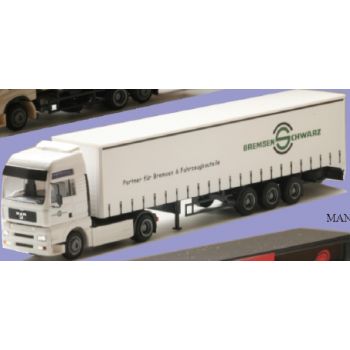 MAN TGA XXL, Gardinen-Koffersattelzug, Bremsen Schwarz Partner für Bremsen und Fahrzeugbauteile, Freiberg Sachsen