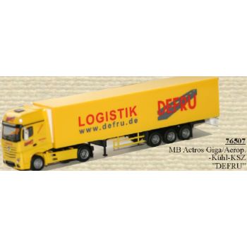 Mercedes-Benz Actros Giga/Aerop., Kühlkoffer-Sattelzug, DEFRU Logistik GmbH - www.defru.de - Duisburg, Nordrhein-Westfalen