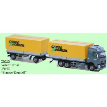 Volvo 08 GL, Pritschen-/Planenhängerzug, Planzer Cargo Domizil, Seewen - Schweiz