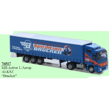 Mercedes-Benz Actros L/Aerop., Gardinen-Koffersattelzug, Spedition Brucker - Aalen, Baden-Württemberg