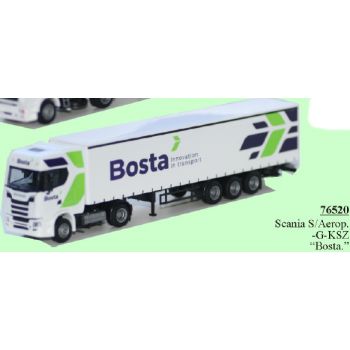 Scania S/Aerop., Gardinen-Koffersattelzug, Bosta Innovation in transport, Bratislava - Slowakei