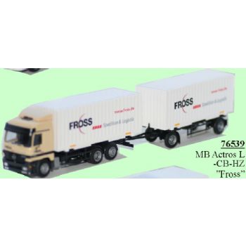 Mercedes-Benz Actros L, Cargoboxen-Hängerzug, Fross Spedition & Logistik, Teningen - Baden-Württemberg