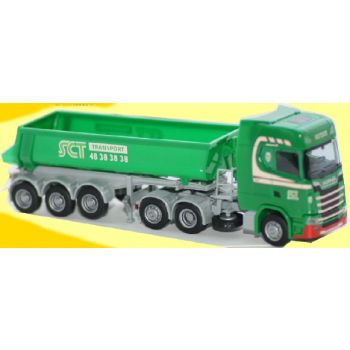 Scania S/Aerop., Rundenmulden-Kippsattelzug, SCT Transport, Allerod - Dänemark