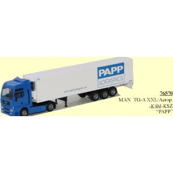 MAN TGA XXL/Aerop., Kühl-Koffersattzelzug, PAPP Logistics - www.papp-foodlogistics.com Ottobrunn, Bayern