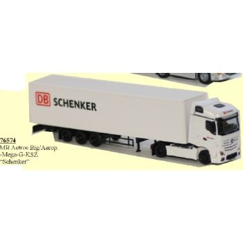 Mercedes Benz Actros Big/Aerop., Mega-Gardinen-Koffersattelzug, DB Schenker, Deutsche Bahn,
