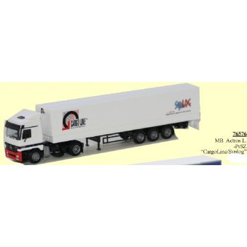 Mercedes Benz Actros L., Pritschensattelzug, CargoLine Systemverkehre, Synlog