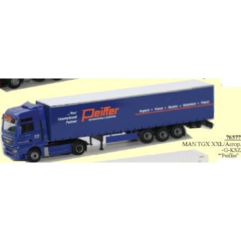 MAN TGX XXL/Aerop., Gardinen-Koffersattelzug, Peiffer International Spedition, Freisen Rheinland-Pfalz