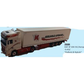 DAF XF 106 SSC/Aerop., Gardinen-Koffersattelzug, Kielholz-Rybicki, Bischofferode - Thüringen