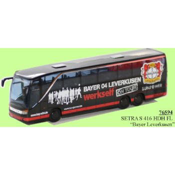 Setra S416 HDH FL, Omnibus, Bayer 04 Leverkusen werkself on Tour - www.bayer04.de - www.sunpower.de