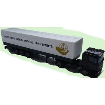 MAN F2000, Pritschen-/Planensattelzug, Dacotrans International Transports
