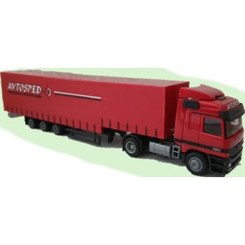 Mercedes-Benz Actros L Jumbo-Gardinen-Koffersattelzug, AVTOSPED Spedition, 'Transport & Logistik, Bremen