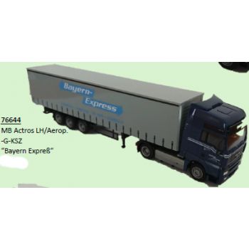 Mercedes-Benz Actros LH/Aerop., Gardinen-Koffersattelzug, Bayern-Express, Garching bei München