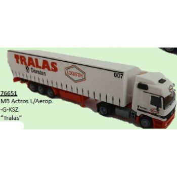 Mercedes-Benz Actros L/Aerop., Gardinen-Koffersattelzug, TRALAS Lotistik, Dorsten - Nordrhein-Westfalen