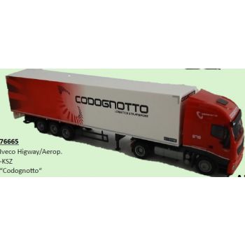Iveco Highway/Aerop., Koffersattelzug, Codognotto, Italien