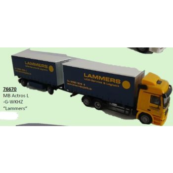 Mercedes-Benz Actros L, Gardinen-Wechselkofferhängerzug, LAMMERS LKW Service & Logistik Münsterland GmbH, Altenberge, Nordrhein-Westfalen